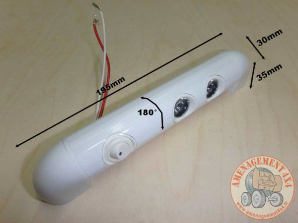 Barre de 2 LED orientable