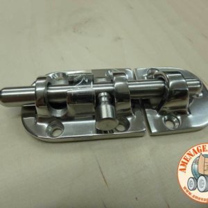 Targette inox avec gâche (pour tiroir)