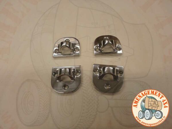 platine inox pour fixation crochet divers